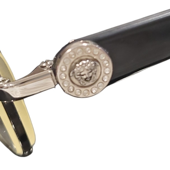 Versace Accessories - Vintage Versace Eyeglass Frames Glasses with Medusa & Swarovski Crystals